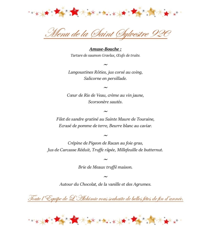 L'Alchimie - Restaurant Saint-Cyr-sur-Loire - meilleur resto SAINT-CYR-SUR-LOIRE